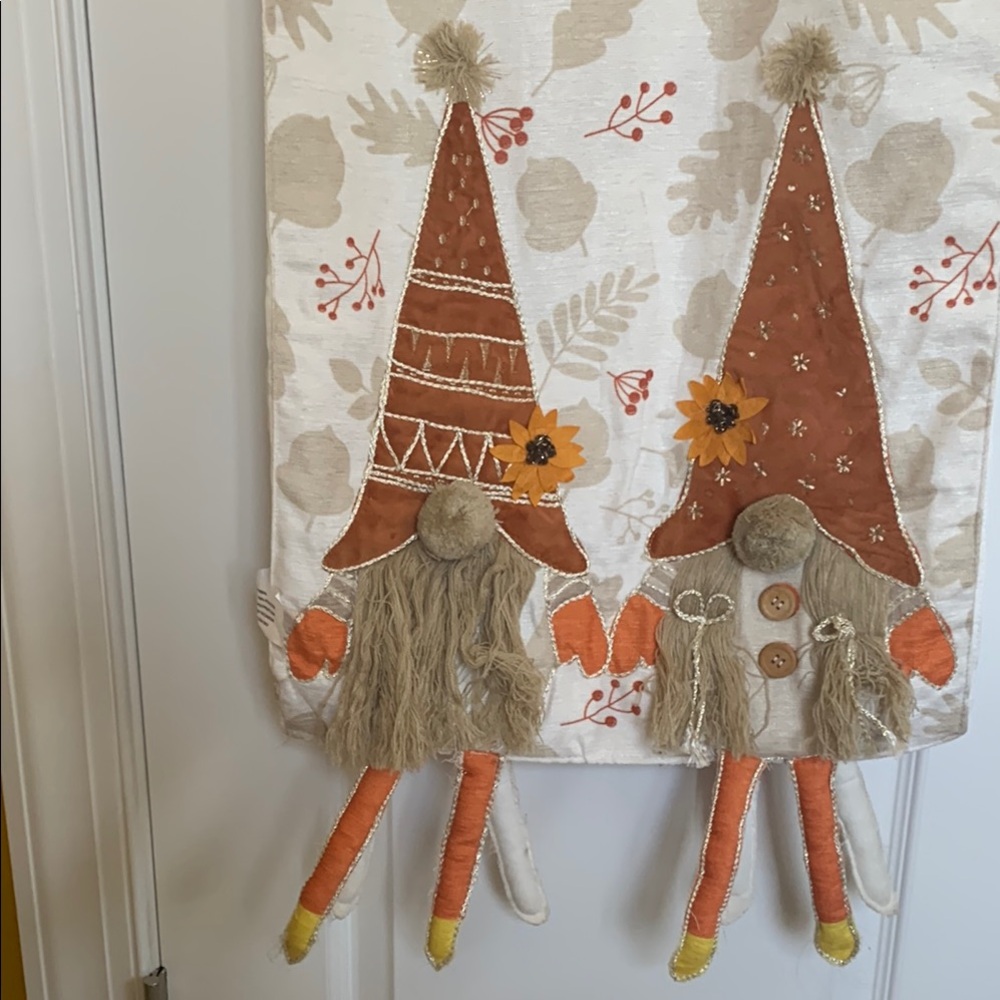 Charming Autumn Gnome Table Runner Decor